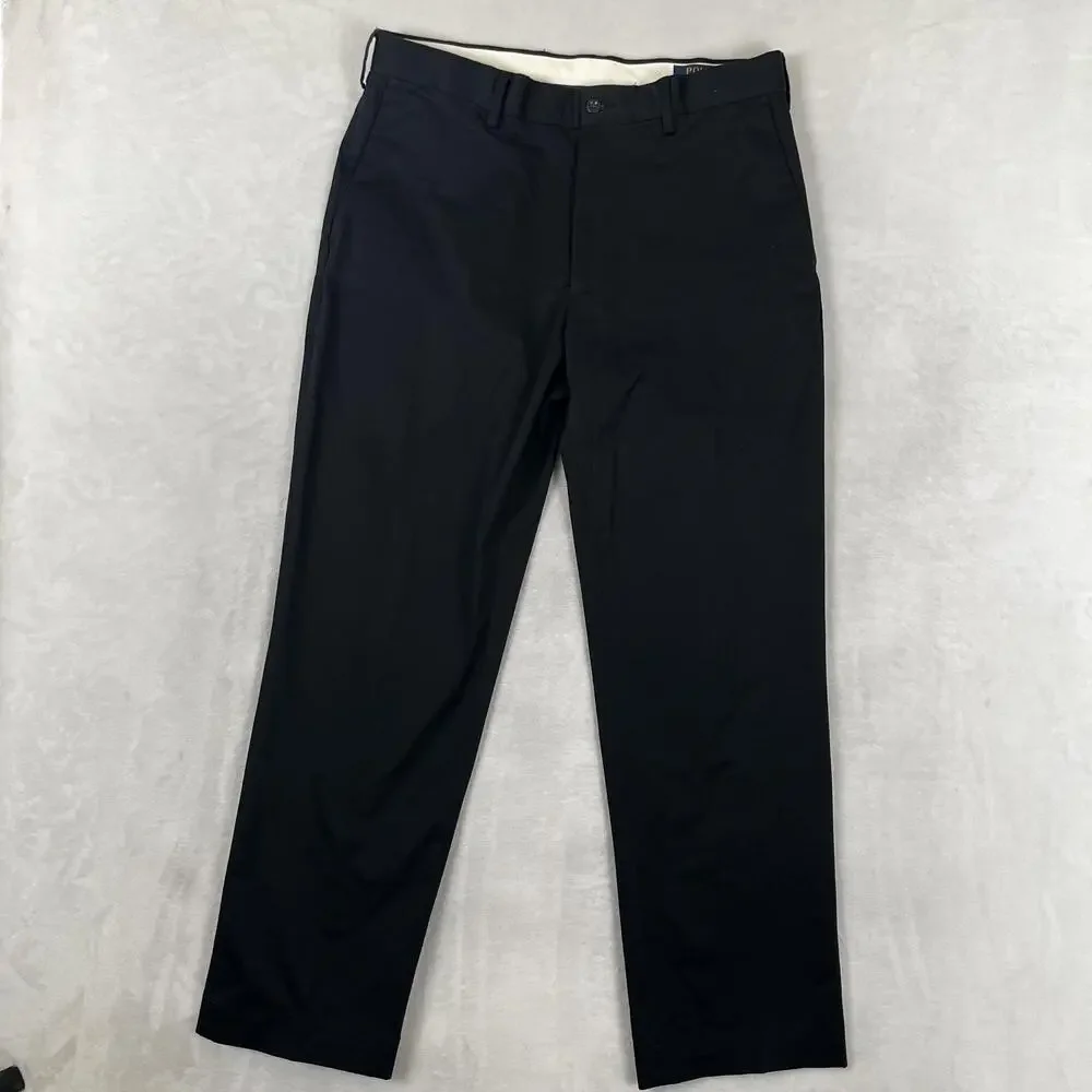 Polo Ralph Lauren Pants Mens 33x30 Black Stretch Classic Fit Chino Twill